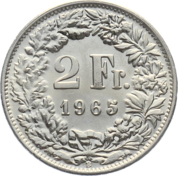 2 Franken 1965 B - Jubiläumsmünze 2025 für Personen mit Jahrgang 1965